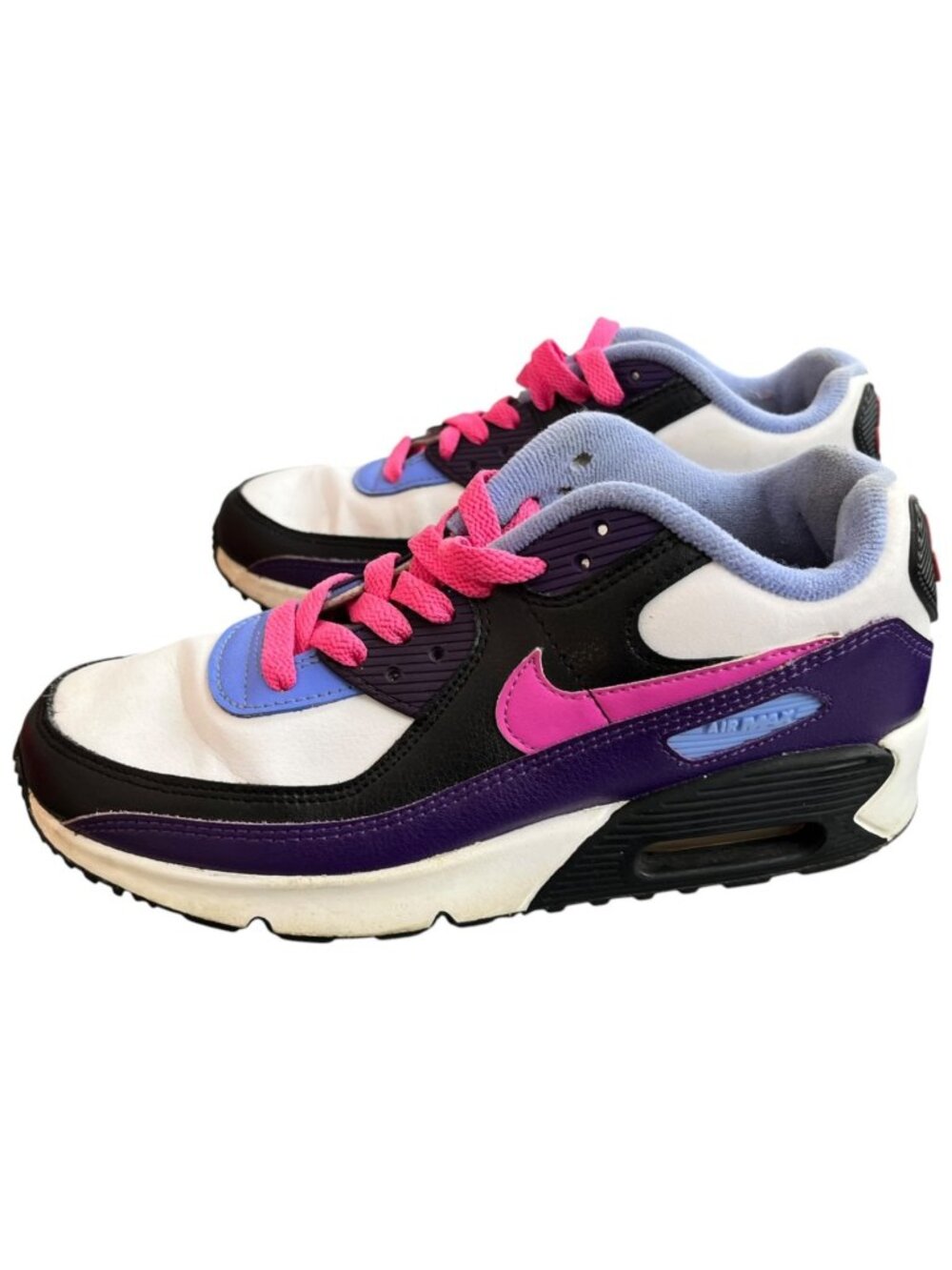 Nike Air Max 90 Youth Sneakers Pink/Black/White Size 5Y